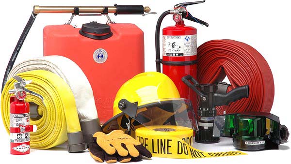 خدمات ایمنی، تجهیزات آتش نشانی