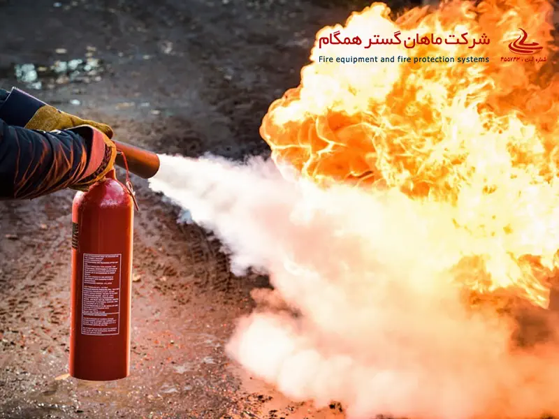 استفاده از کپسول آتش نشانی پودر و گاز