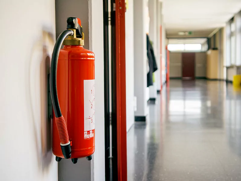 انواع کپسول آتش‌ نشانی در بیمارستان